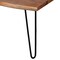 Alaterre Furniture Hairpin Natural Live Edge Wood with Metal 48" Large Coffee Table, Natural AWDD1220 - alternate 4